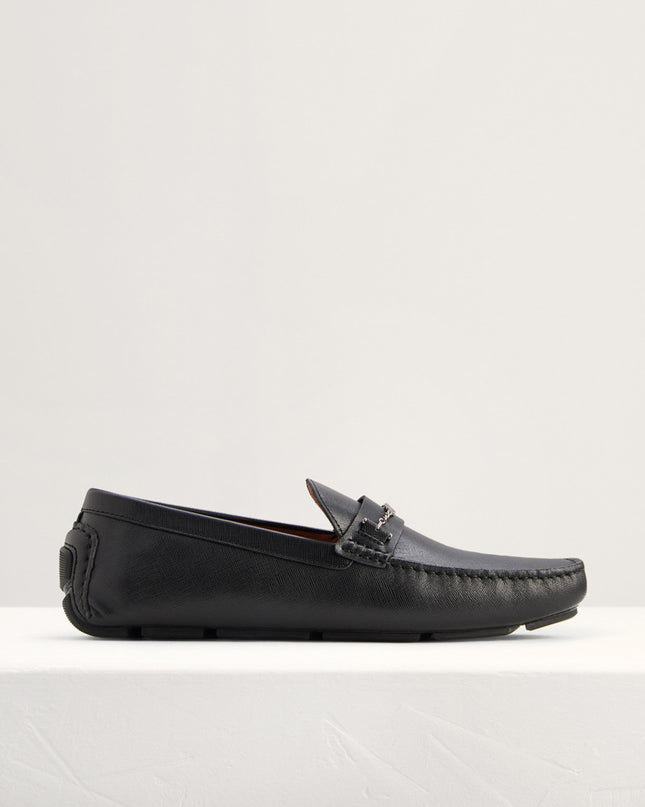 Square Toe Leather Moccasins
