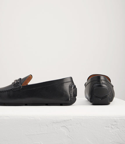 Square Toe Leather Moccasins