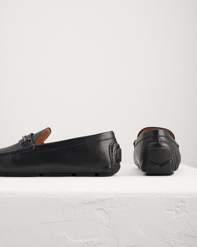 Square Toe Leather Moccasins