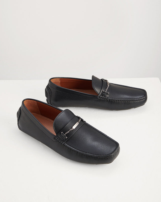 Square Toe Leather Moccasins
