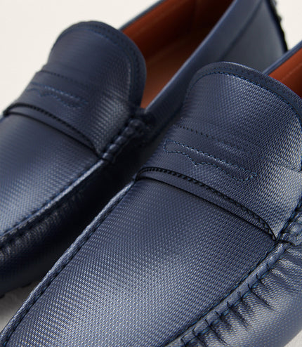 Textured Penny Moccasin