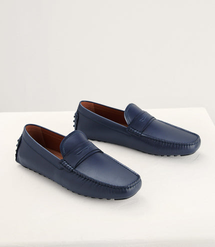 Textured Penny Moccasin