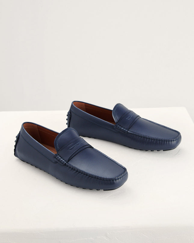 Textured Penny Moccasin