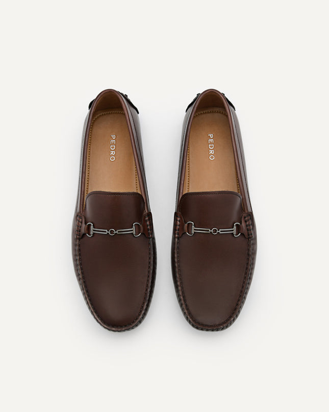 Anthony Leather Moccasins - Dark Brown