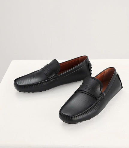 Textured Penny Moccasin