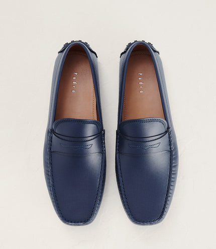 Textured Penny Moccasin