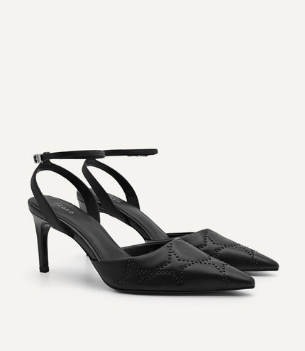 Joan Leather Pumps - Black