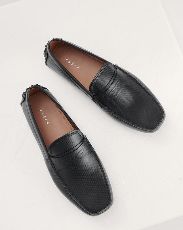 Textured Penny Moccasin
