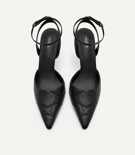 Joan Leather Pumps - Black
