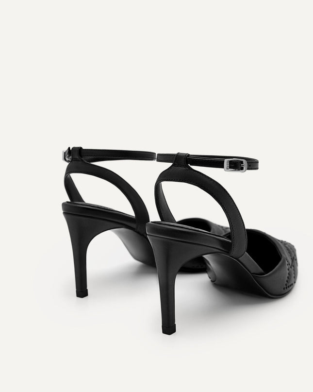 Joan Leather Pumps - Black