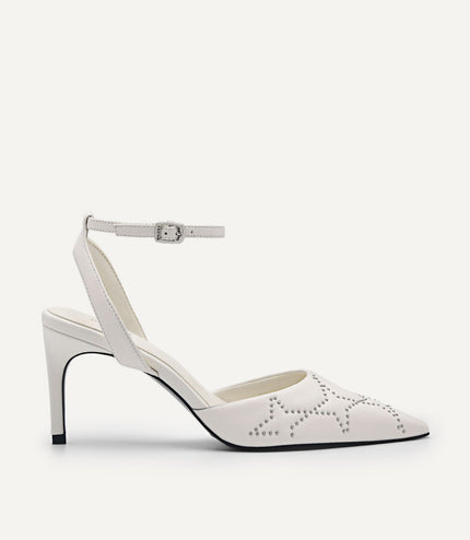 Joan Leather Pumps - White