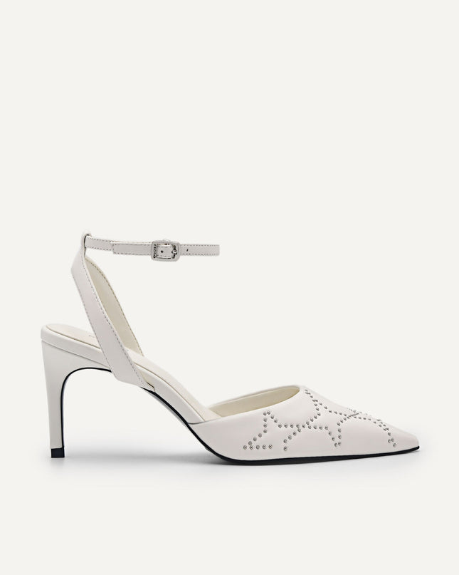 Joan Leather Pumps - White