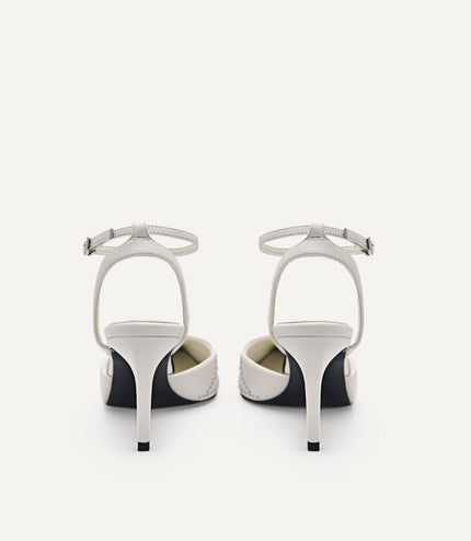 Joan Leather Pumps - White