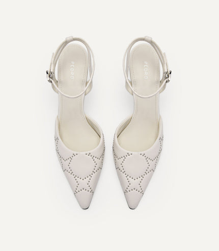 Joan Leather Pumps - White