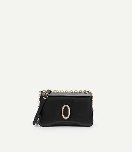 PEDRO Studio Rift Leather Shoulder Bag - Black