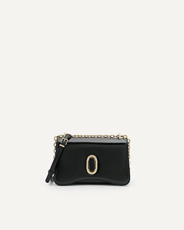 PEDRO Studio Rift Leather Shoulder Bag - Black