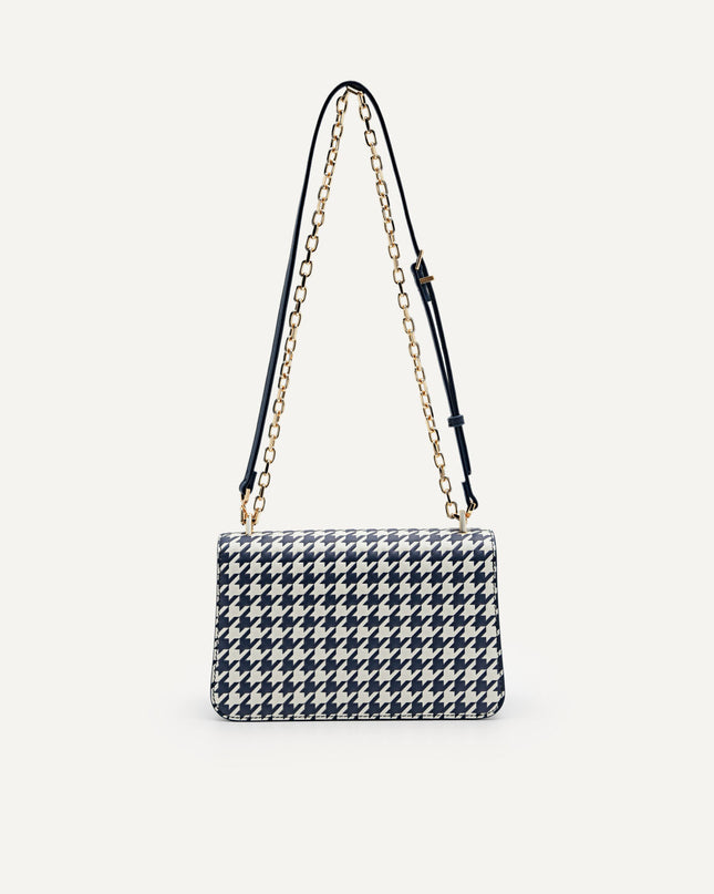 PEDRO Studio Rift Leather Shoulder Bag - Navy