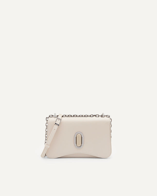 PEDRO Studio Rift Leather Shoulder Bag - Cream