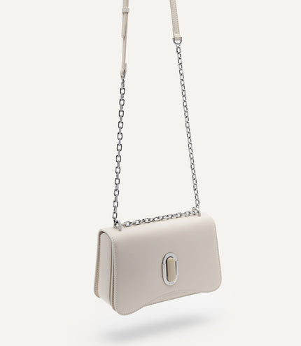 PEDRO Studio Rift Leather Shoulder Bag - Cream