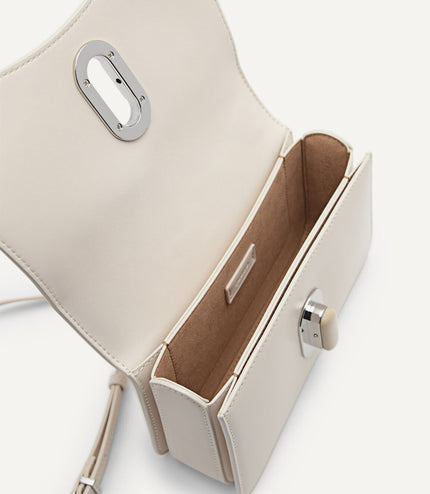 PEDRO Studio Rift Leather Shoulder Bag - Cream