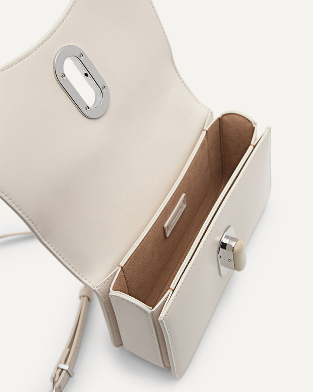 PEDRO Studio Rift Leather Shoulder Bag - Cream