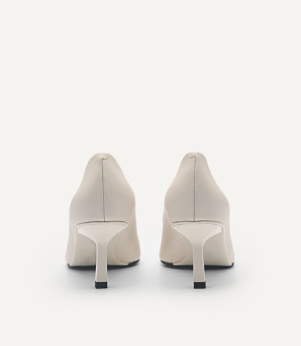 PEDRO Studio Kate Leather Pumps - Chalk