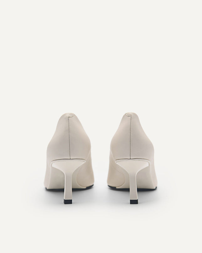 PEDRO Studio Kate Leather Pumps - Chalk