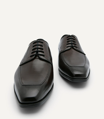Altitude Lightweight Derby Shoes - Dark Brown
