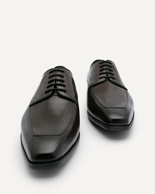 Altitude Lightweight Derby Shoes - Dark Brown