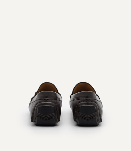 Antonio Leather Moccasins - Dark Brown