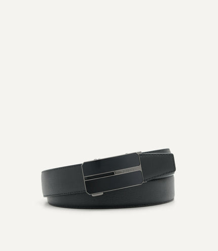 Embossed Leather Automatic Belt