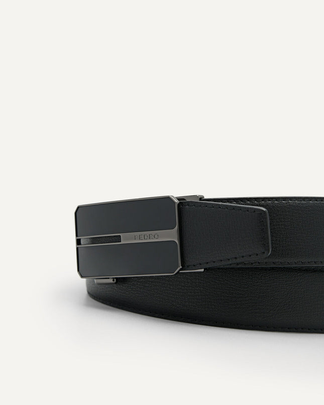 Embossed Leather Automatic Belt