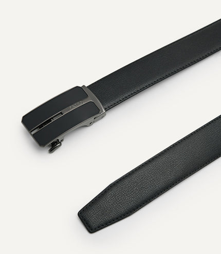 Embossed Leather Automatic Belt