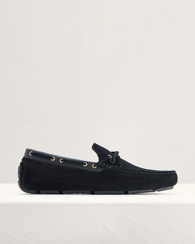 Bow-Detailed Suede Moccasins