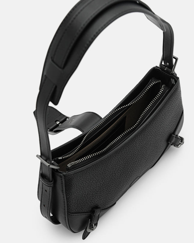Helix Leather Shoulder Bag