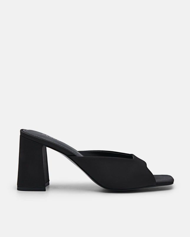 Peggy Heel Sandals - Black