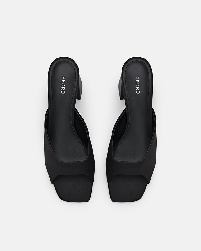 Peggy Heel Sandals - Black