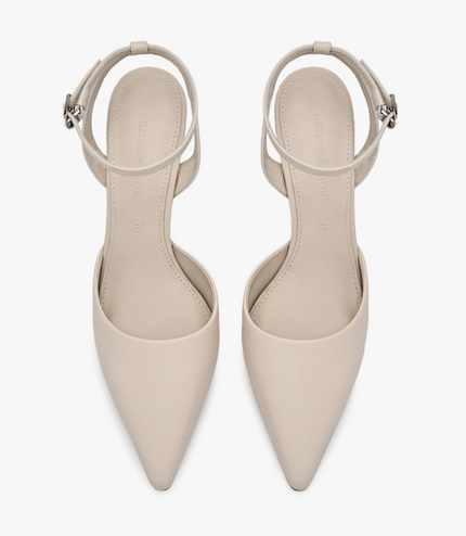 PEDRO Studio Joan Leather Pumps - Cream