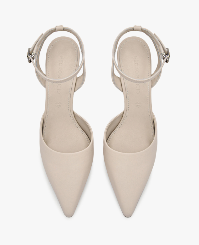 PEDRO Studio Joan Leather Pumps - Cream