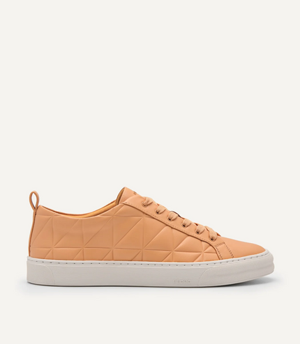 Pixel Ridge Court Sneakers - Light Orange