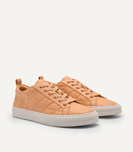 Pixel Ridge Court Sneakers - Light Orange