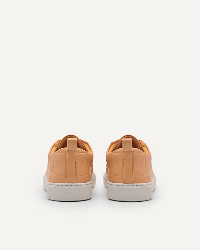 Pixel Ridge Court Sneakers - Light Orange