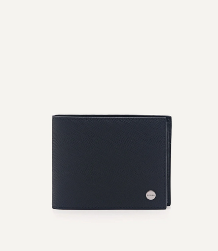 Embossed Leather Bi-Fold Wallet