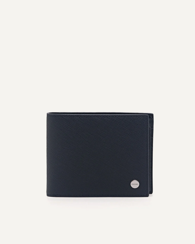 Embossed Leather Bi-Fold Wallet