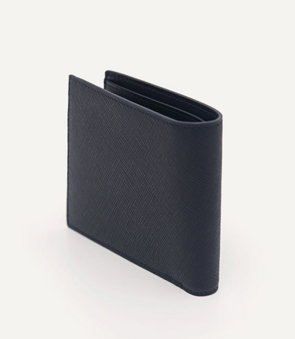 Embossed Leather Bi-Fold Wallet