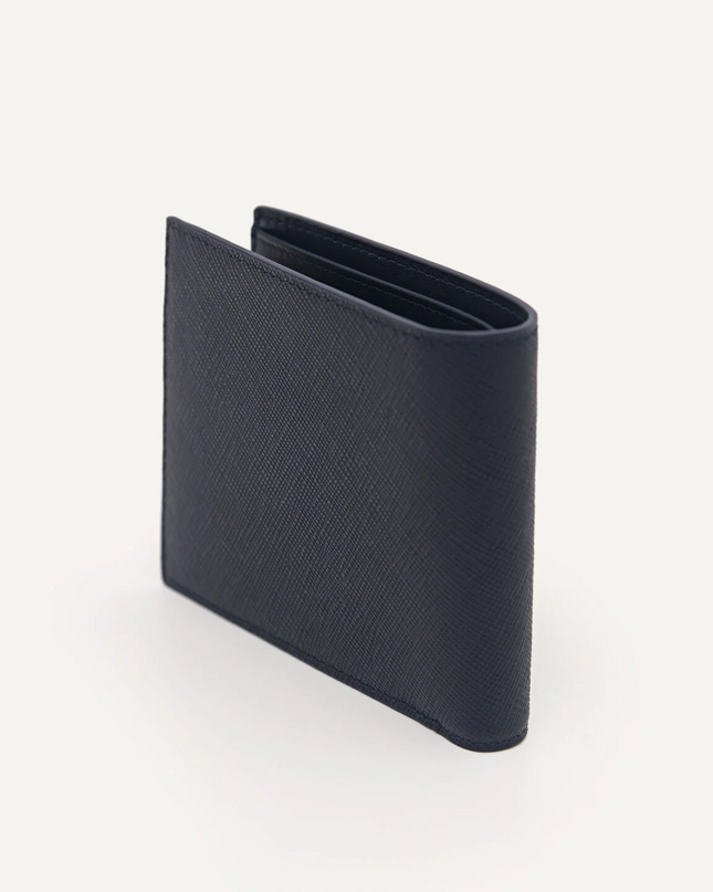 Embossed Leather Bi-Fold Wallet