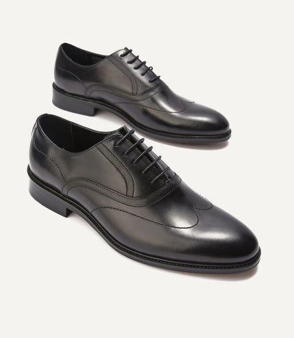 Leather Wingtip Oxford Shoes
