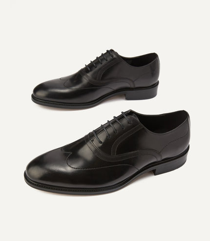 Leather Wingtip Oxford Shoes
