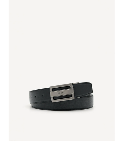 Embossed Leather Reversible Tang Belt