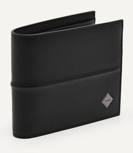 Embossed Leather Bi-Fold Wallet with Insert